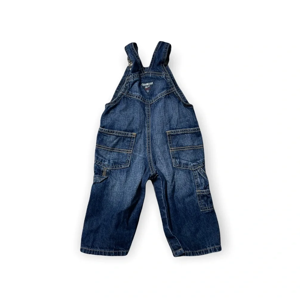 Baby OshKosh B'Gosh Denim Overalls Blue Jean 9 Months